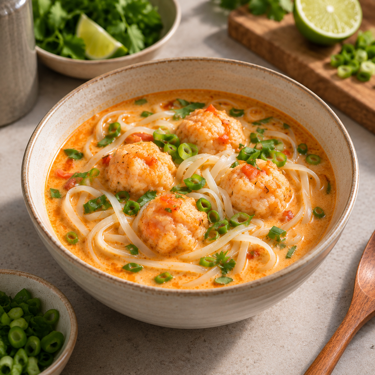 Soupe coco crevettes