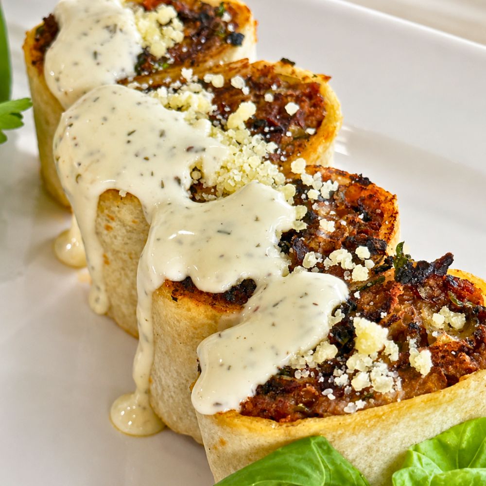Tortilla roulée tex-mex au boeuf