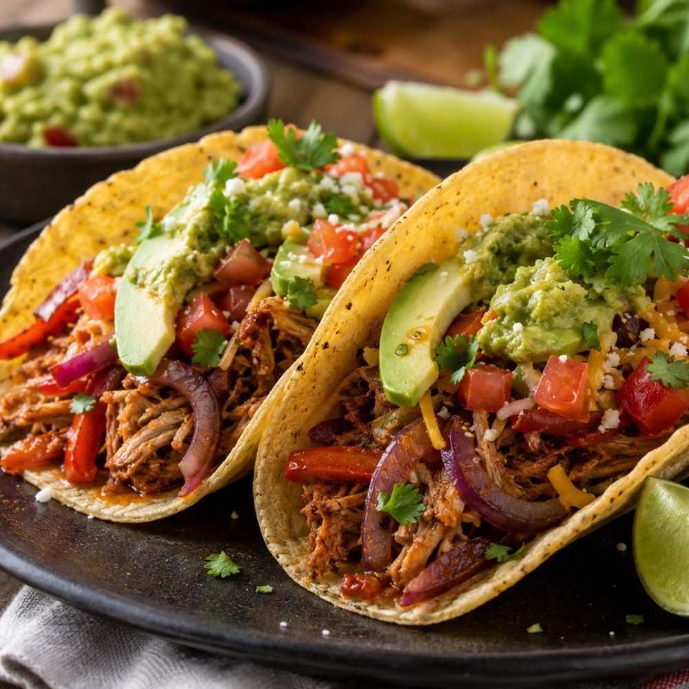 Tacos de porc effiloché à la mexicaine