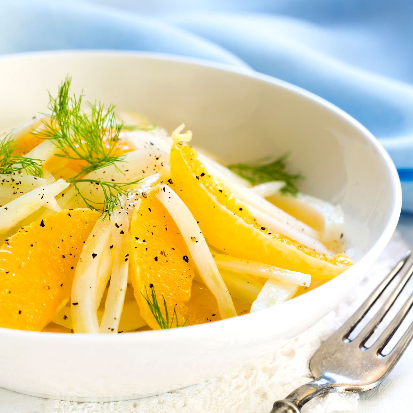 Tartare de thon au fenouil et orange