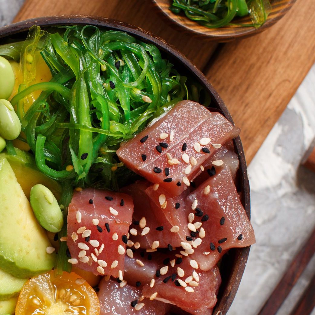 Tartare de thon aux algues wakame et sésame