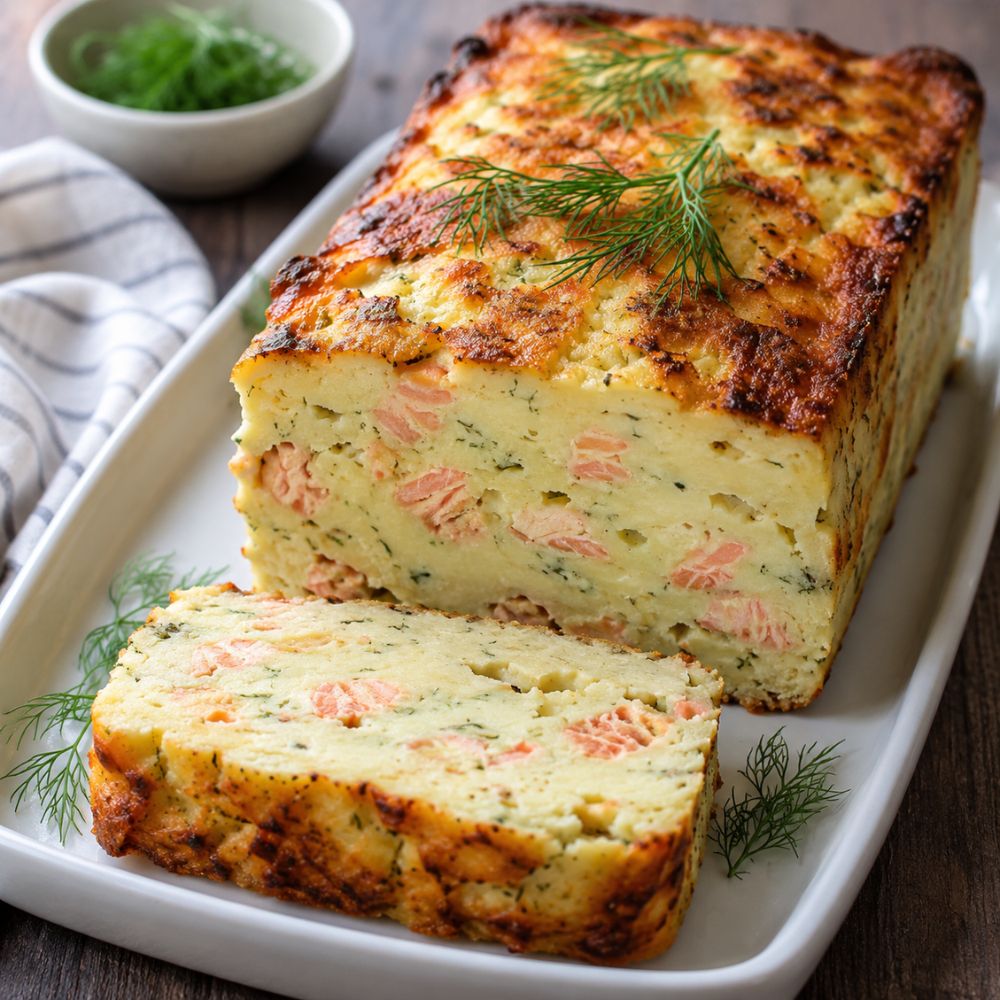 Terrine de Purée de Pommes de Terre et Saumon Fumé