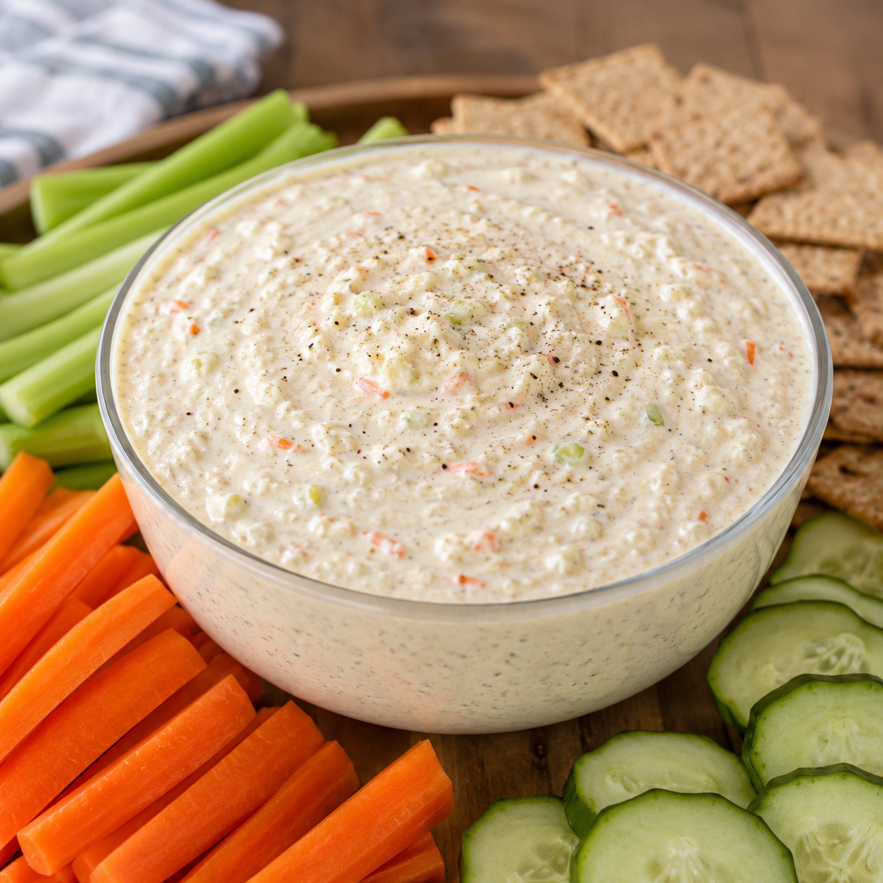 Trempette protéinée au yogourt grec et légumes