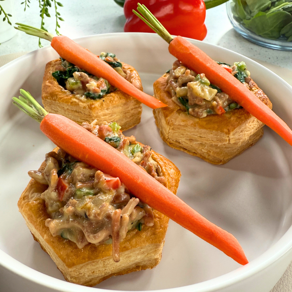 Vol-au-vent à la dinde hachée