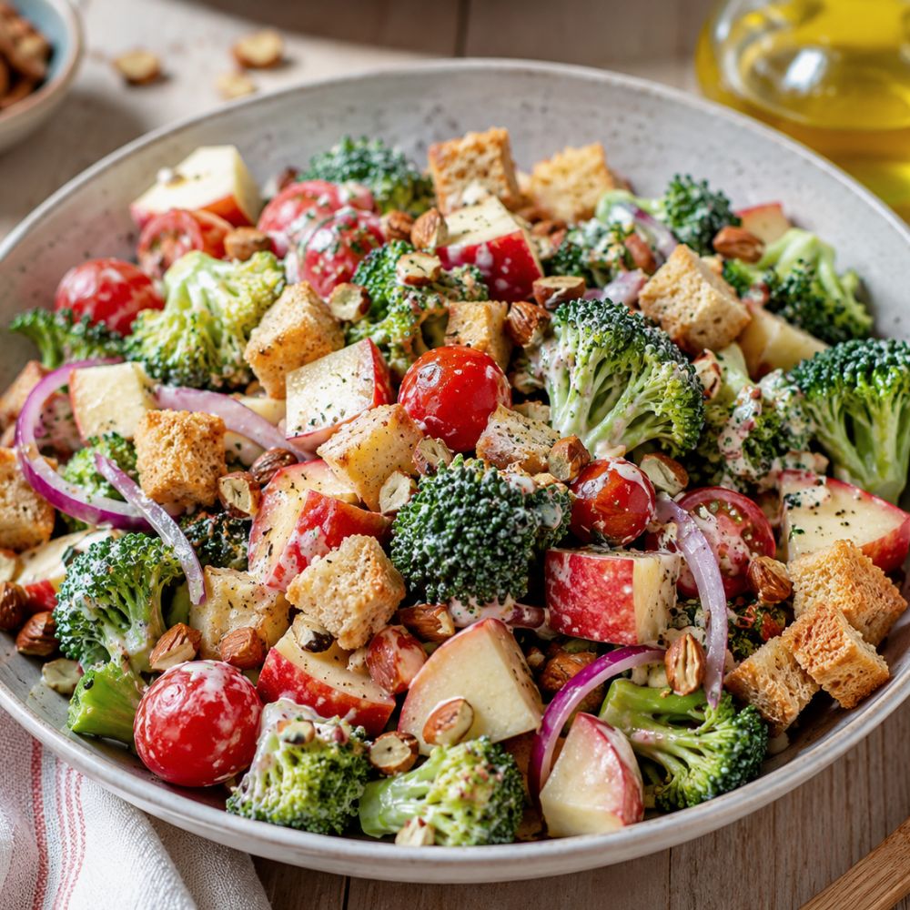 Salade de brocoli et pommes du Québec