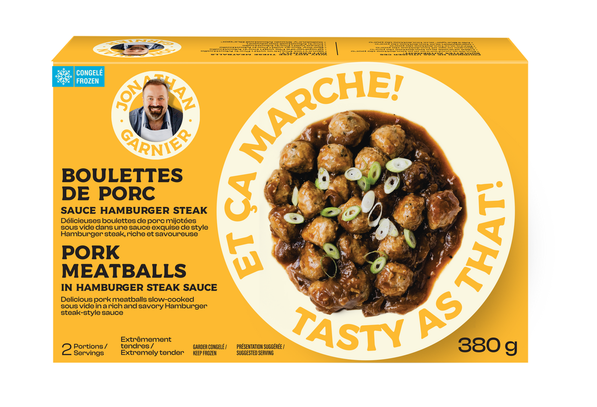 Boulettes de porc sauce hamburger steak