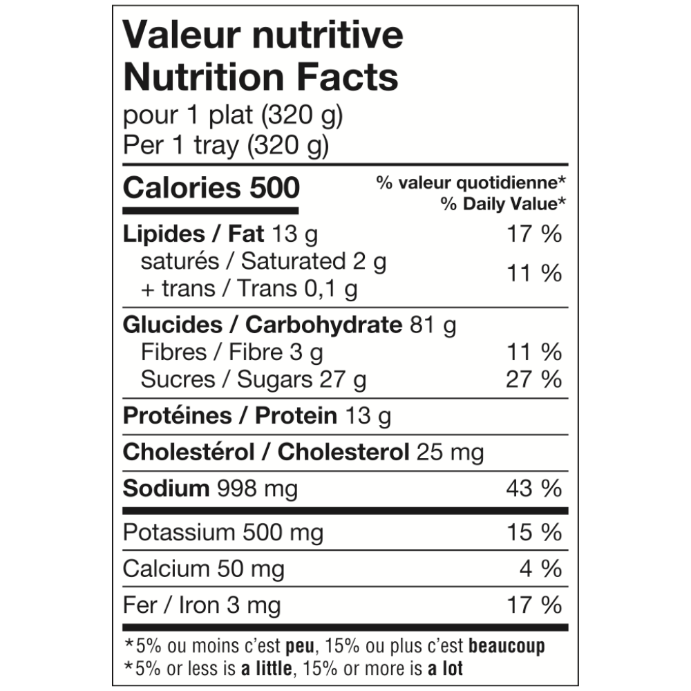 General Tao Hühnchen und Reis mit Gemüse