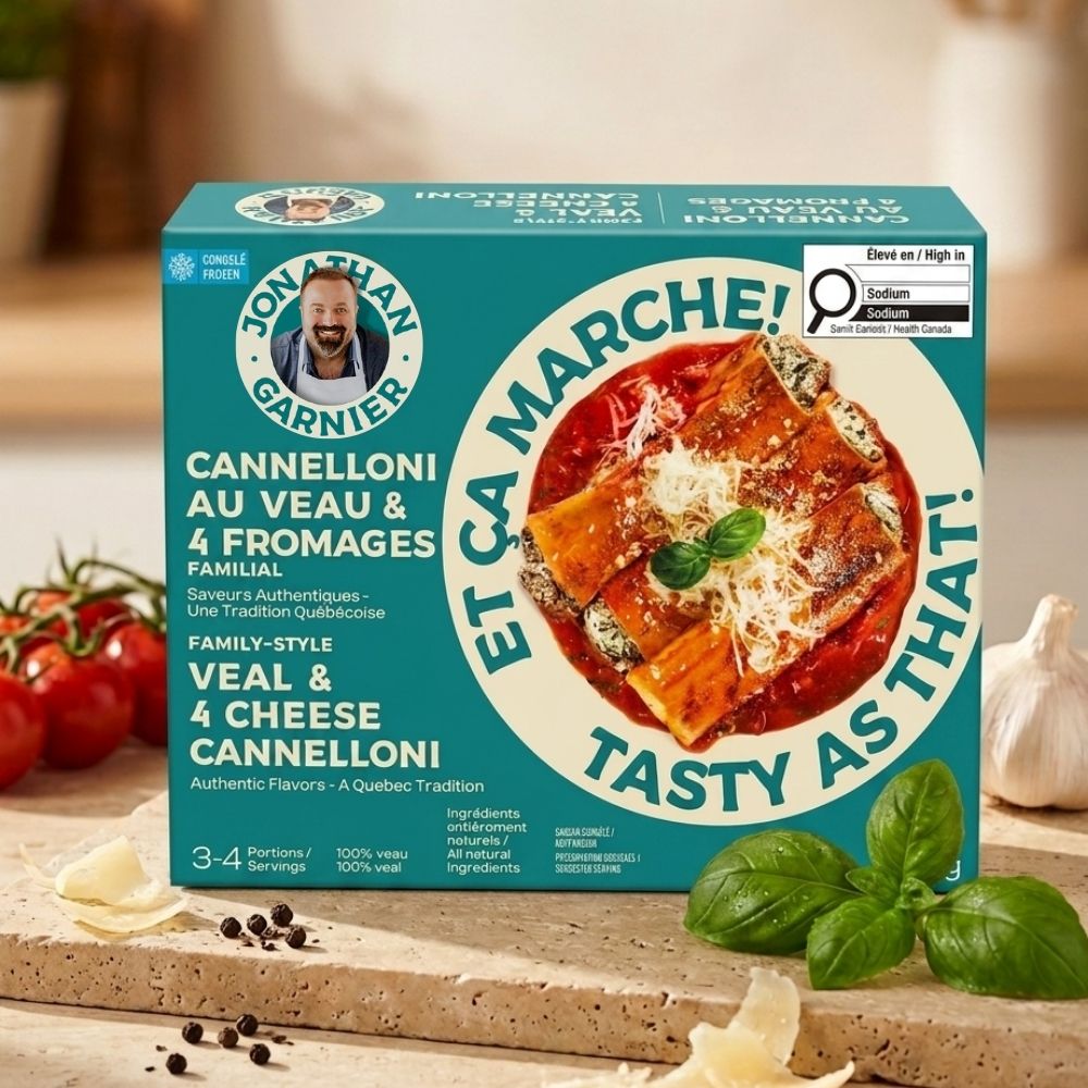 Cannelloni au veau et 4 fromages familial