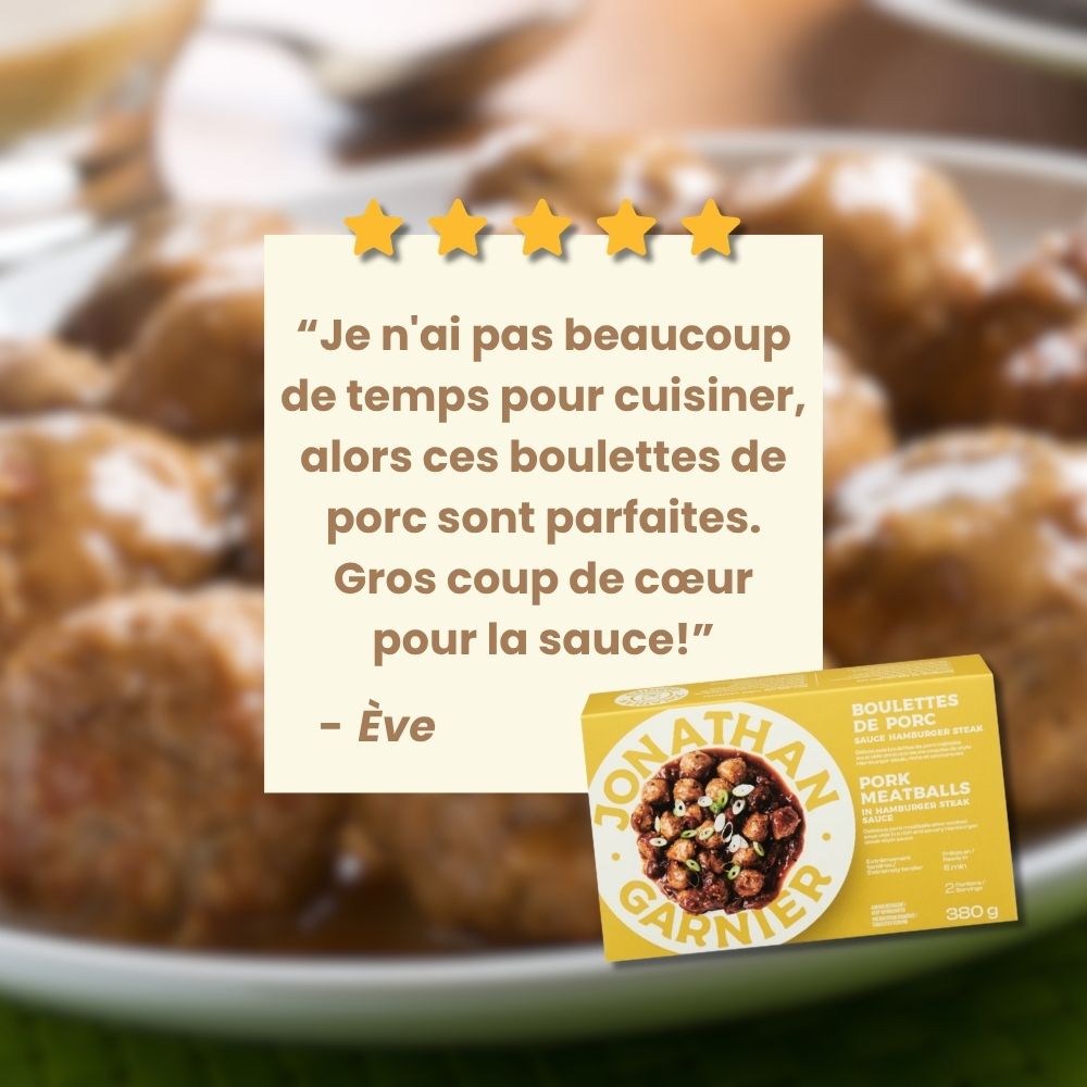 Pork meatballs in hamburger steak sauce