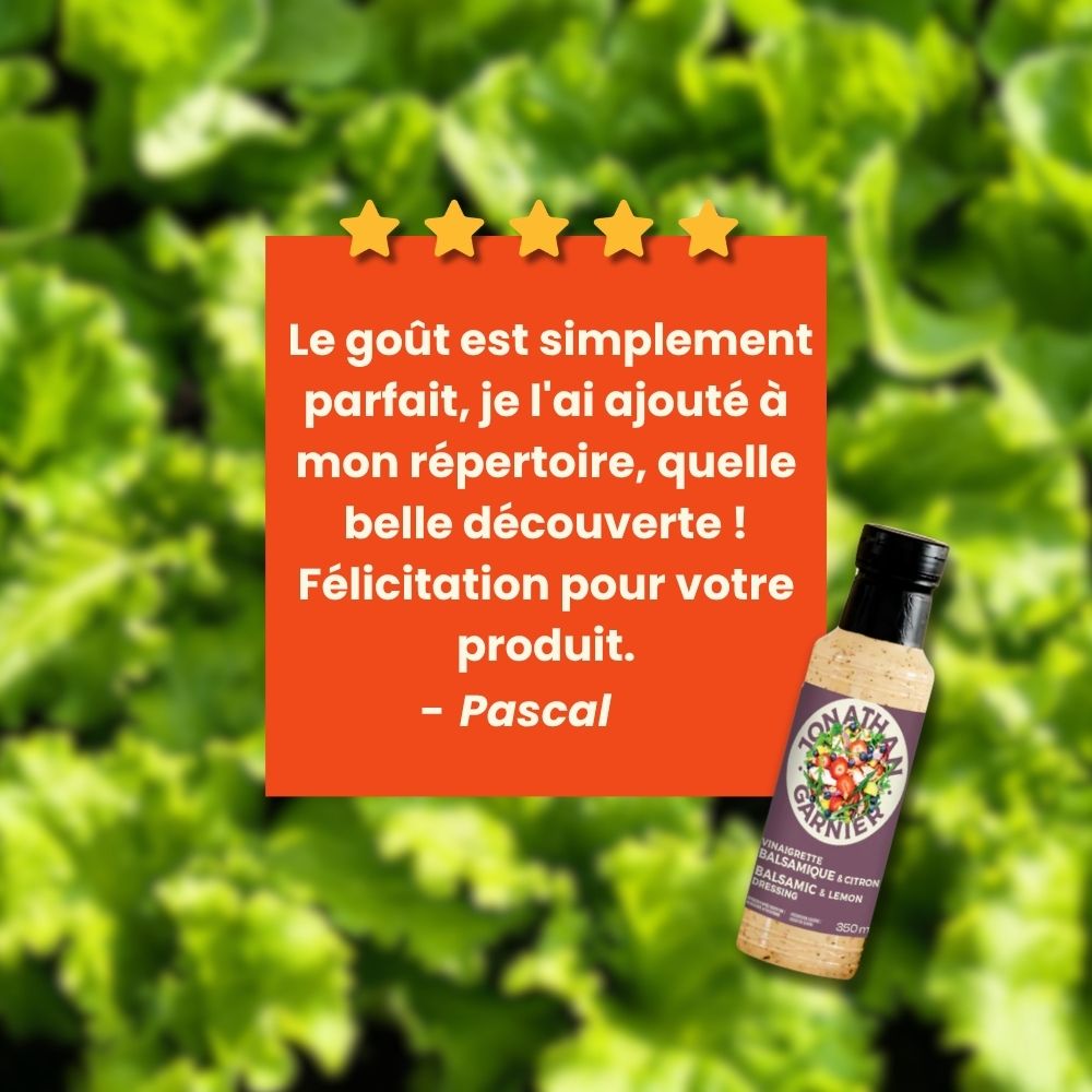 Vinaigrette balsamique et citron