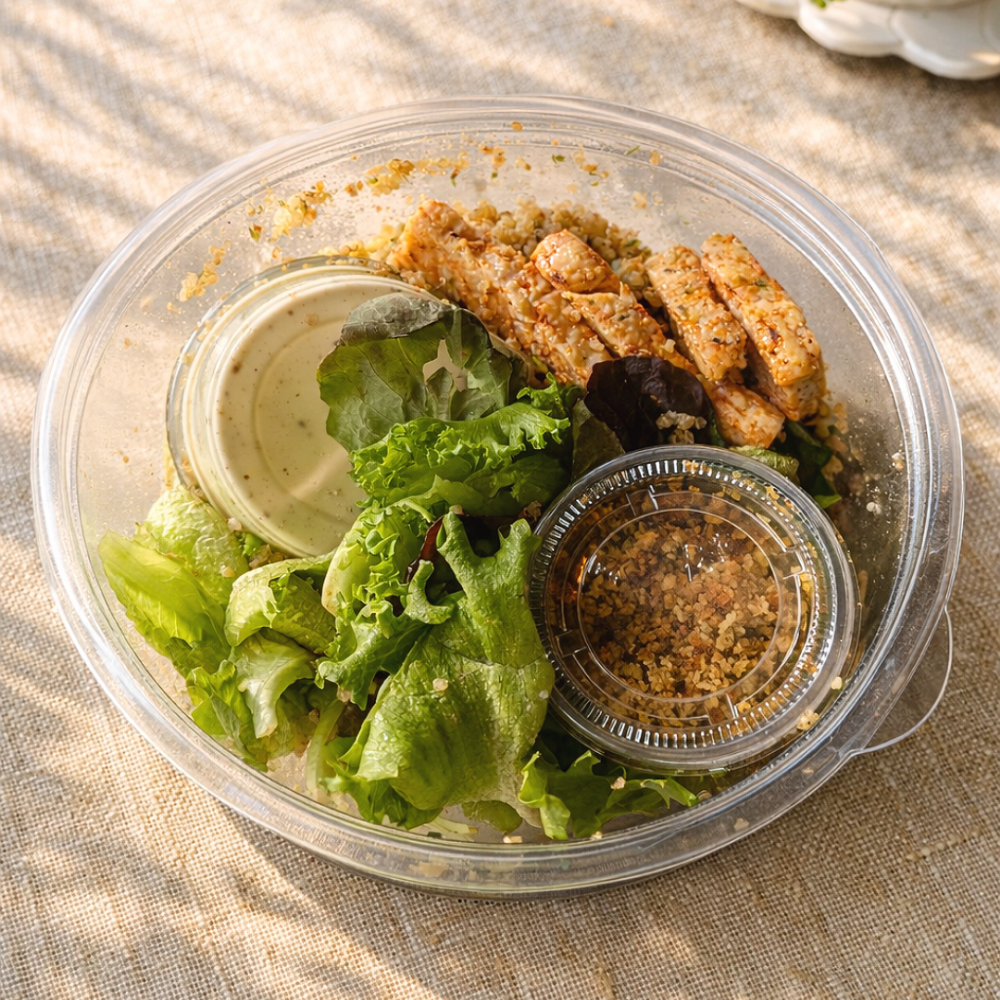 Caesar salad with chicken