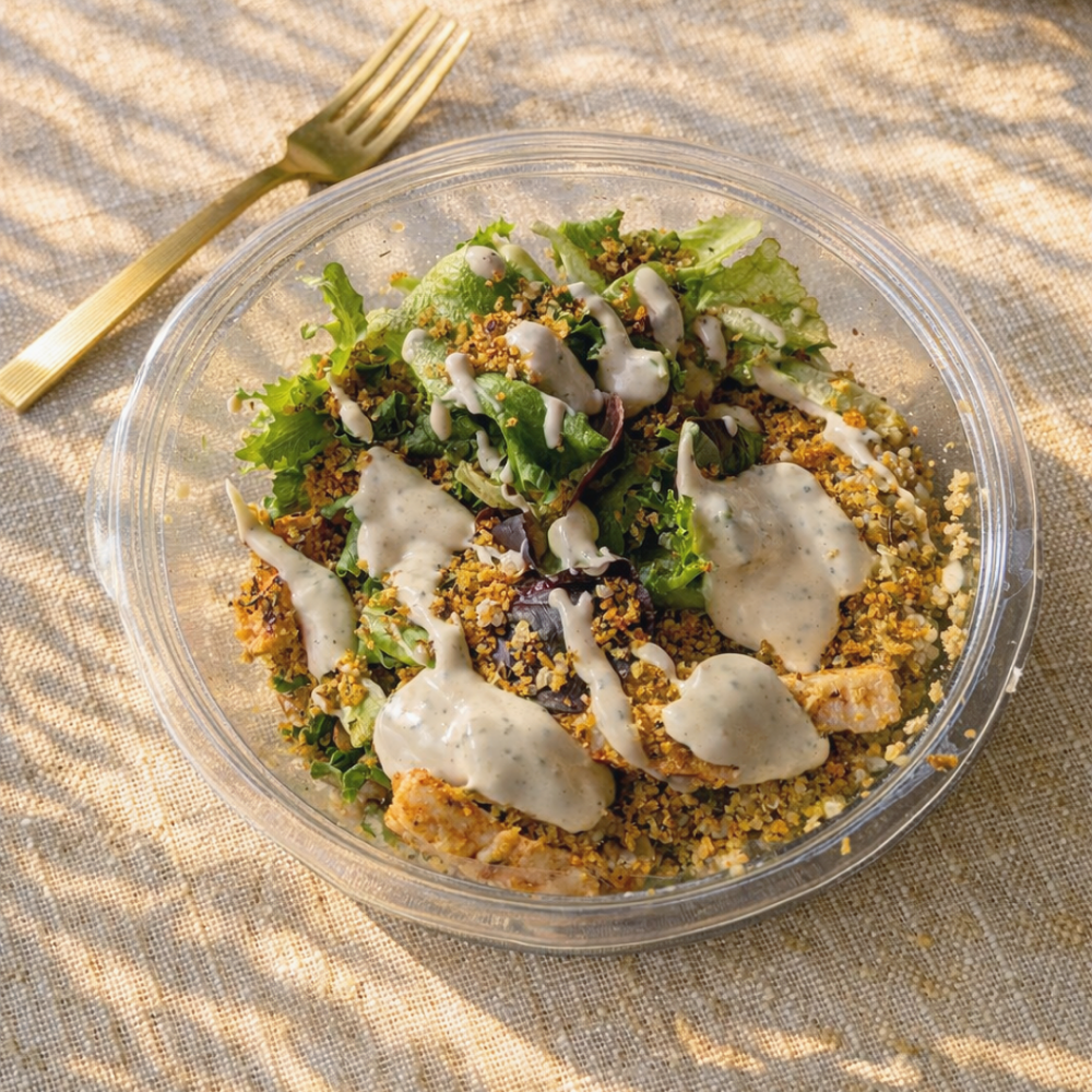 Caesar salad with chicken