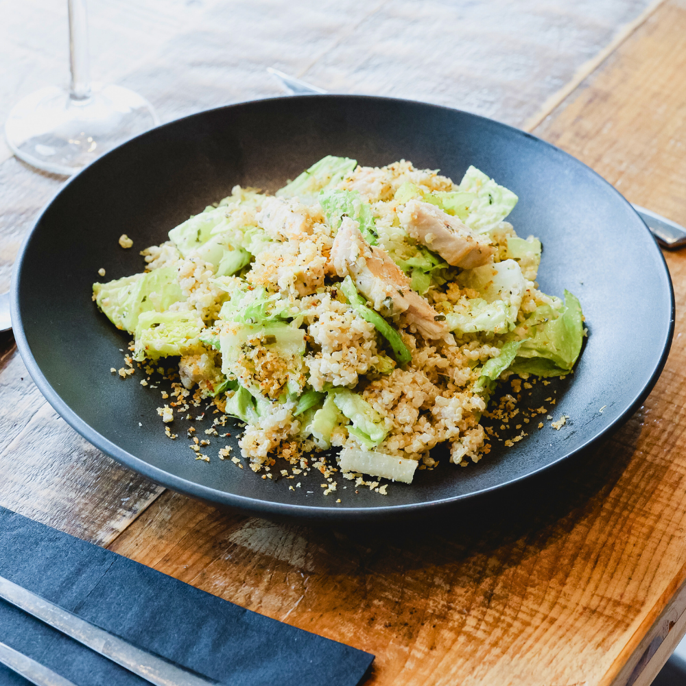 Caesar salad with chicken