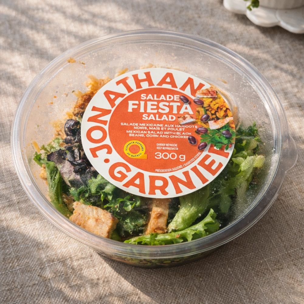 Salade Fiesta Salade mexicaine aux haricots noirs, maïs et poulet