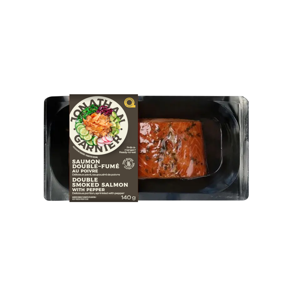 Saumon double-fumé au poivre