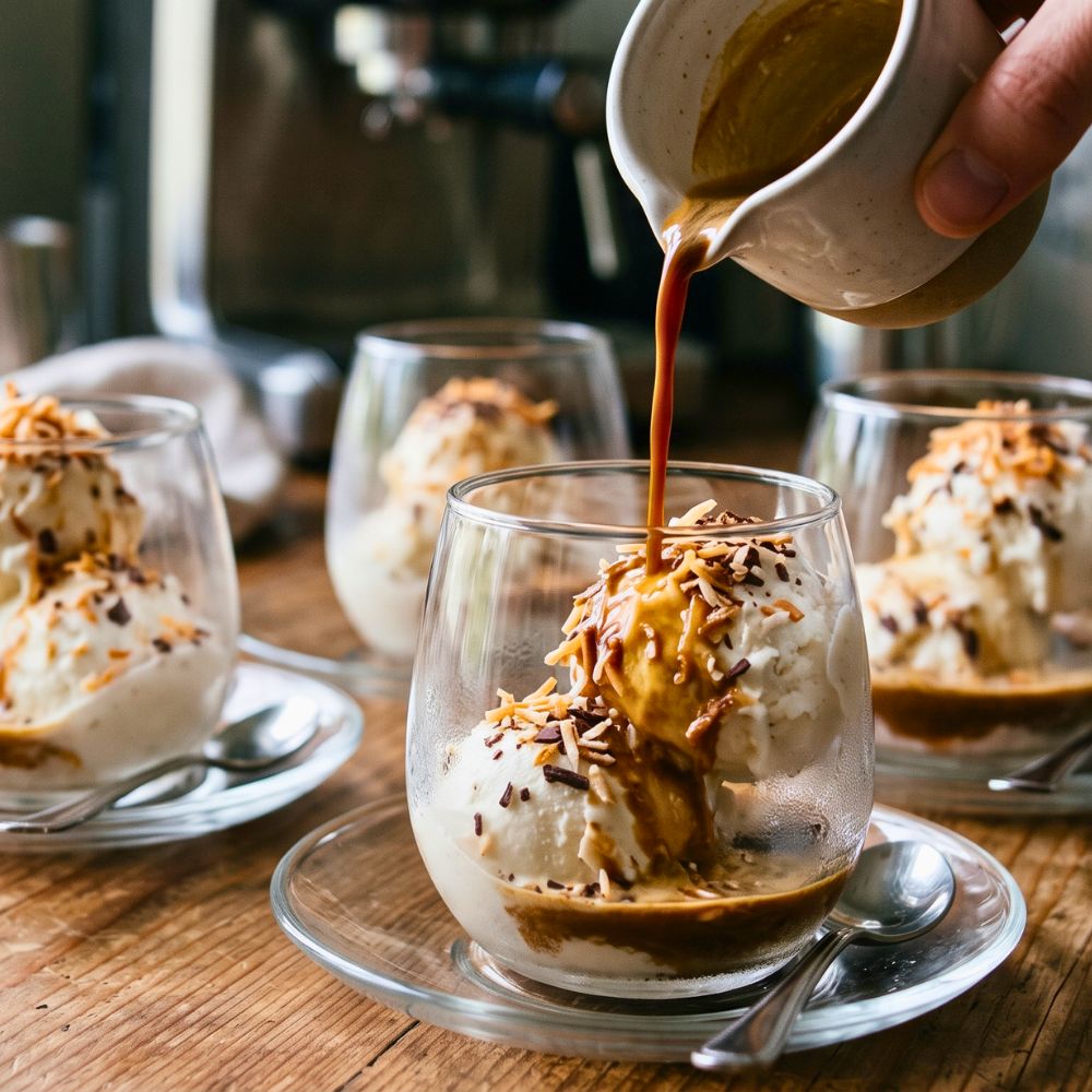 Affogato à la noix de coco