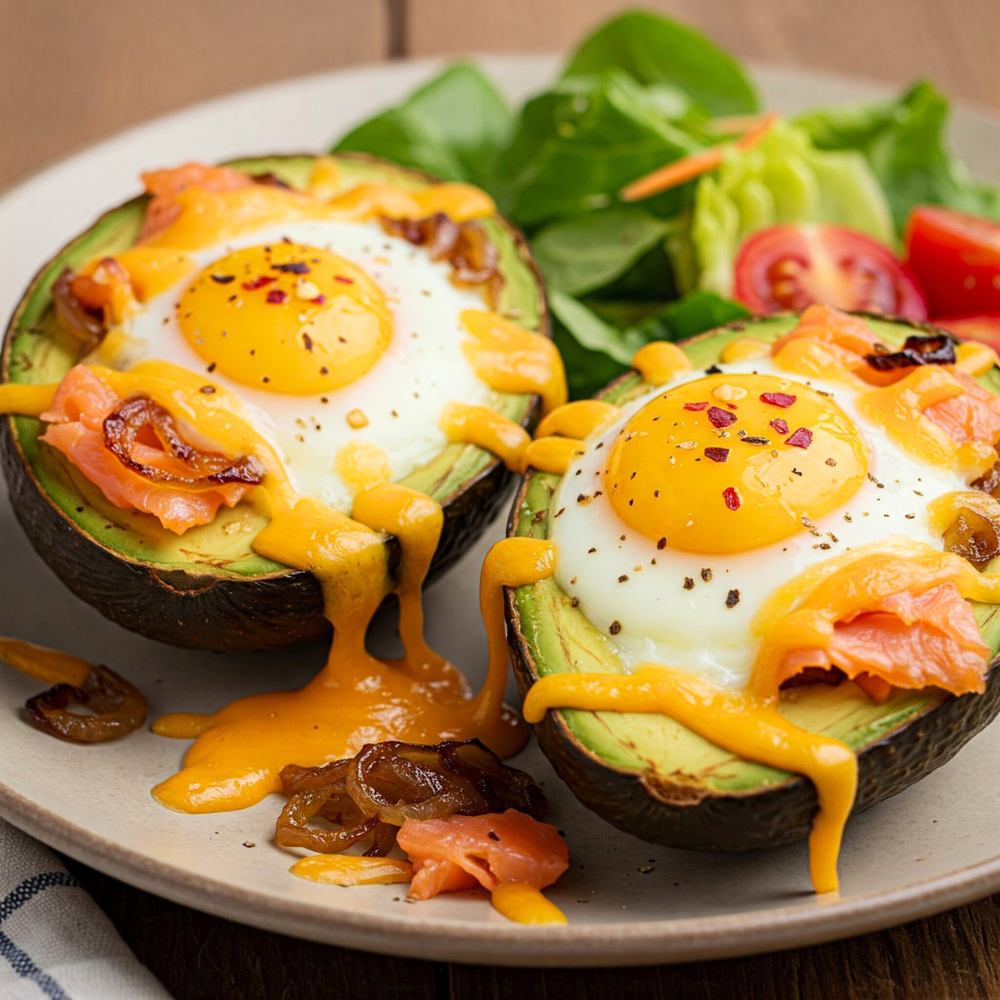 Avocat œuf et saumon