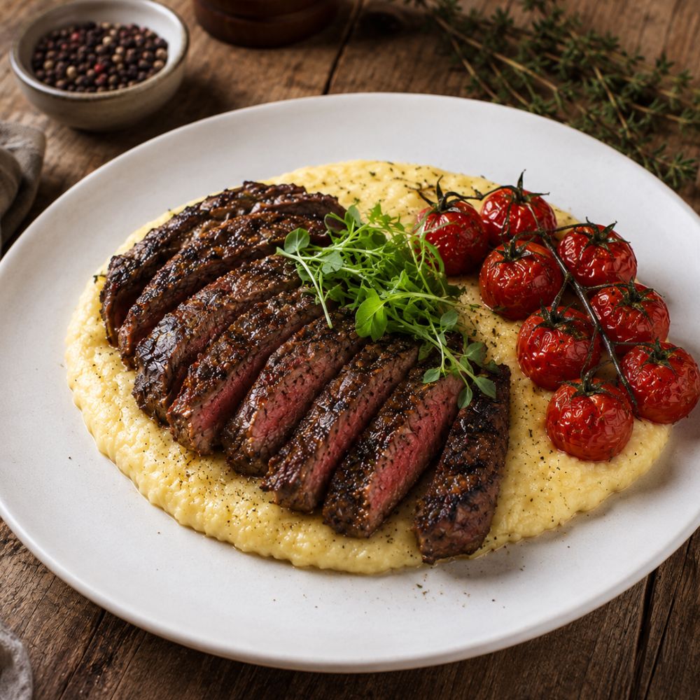 Bavette en rub d’épices