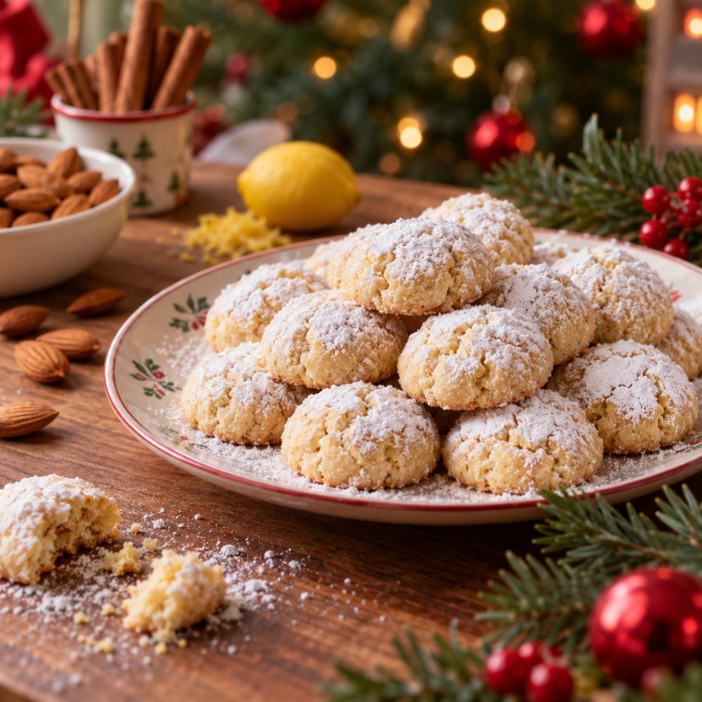 Biscuits de noël amande et cannelle