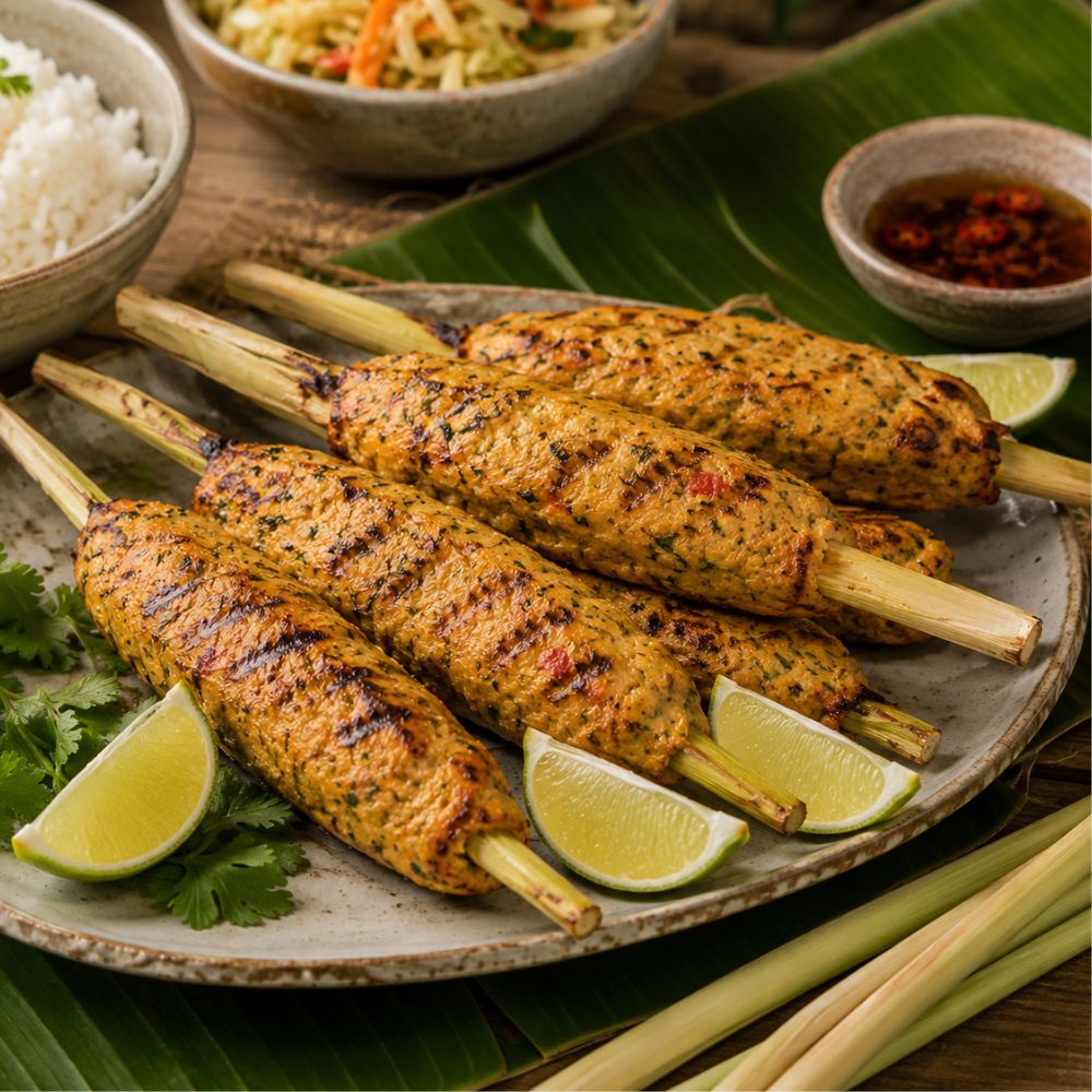 Brochette de poisson à l’indonésienne