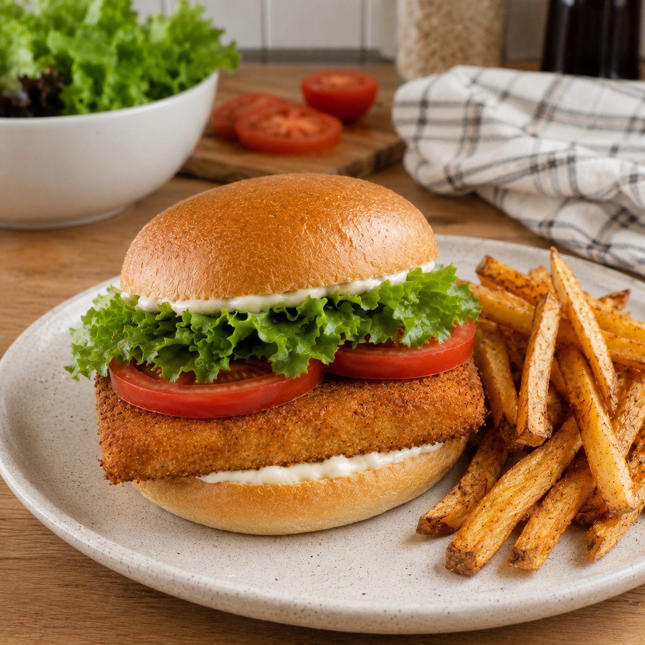 Burger mactofu
