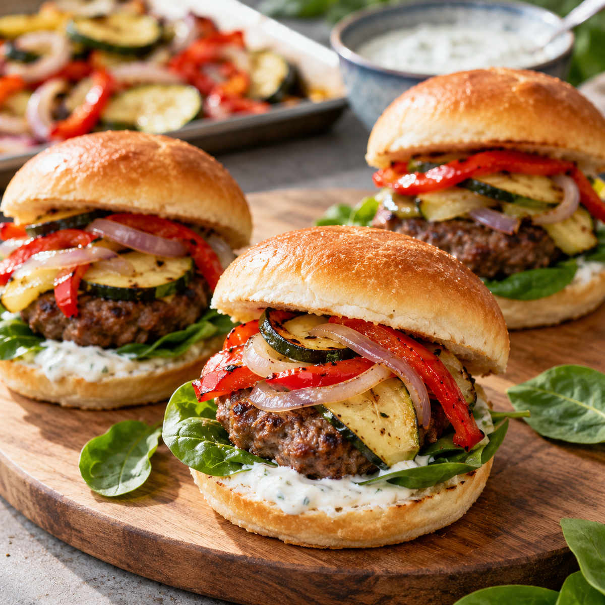 Burger à la grecque