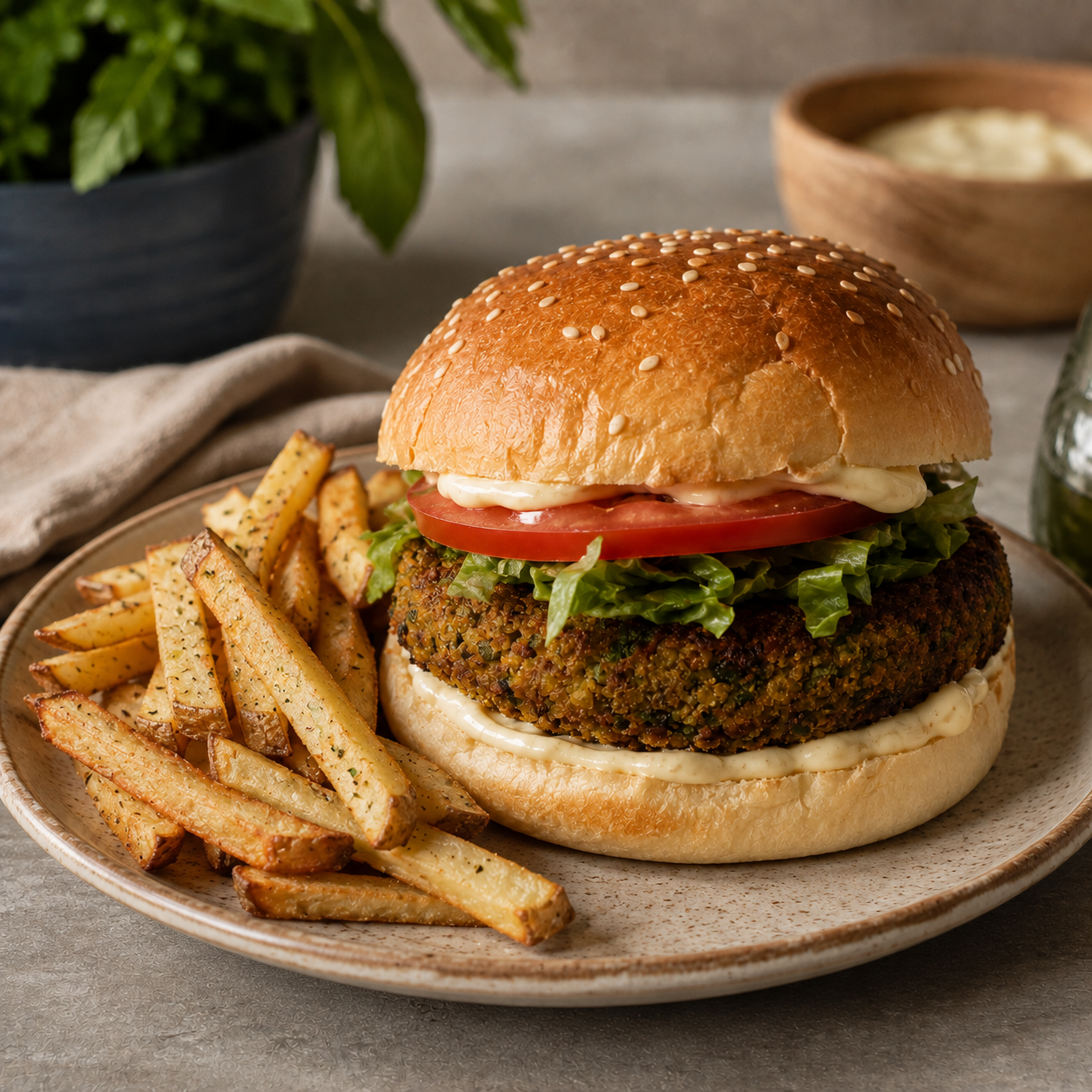 Burger de falafel