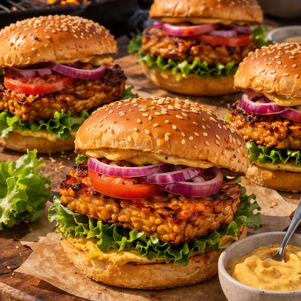 Burger de tempeh