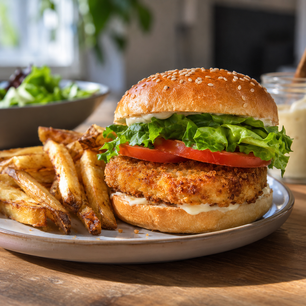 Burger mactofu