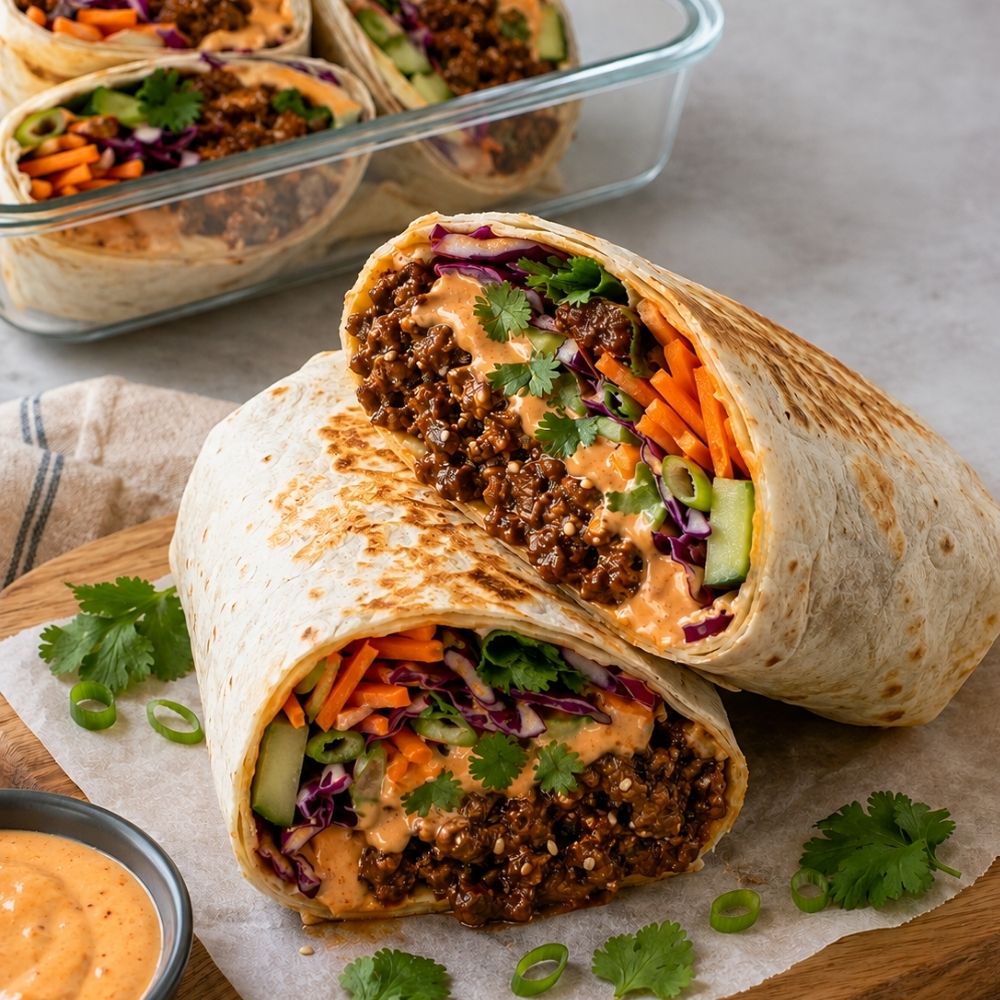 Burritos au bœuf BBQ coréen