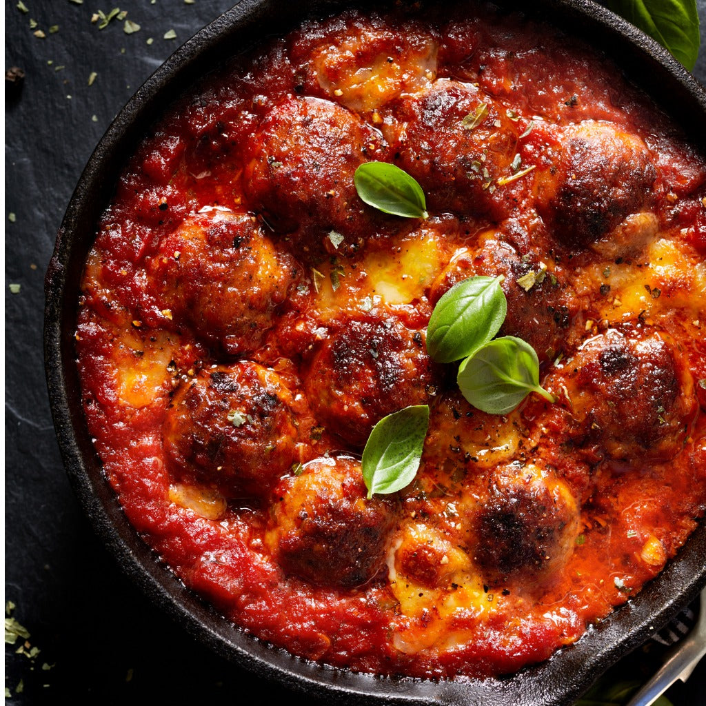 Casserole de Boulettes de Poulet à la Sauce Tomate à l'Italienne