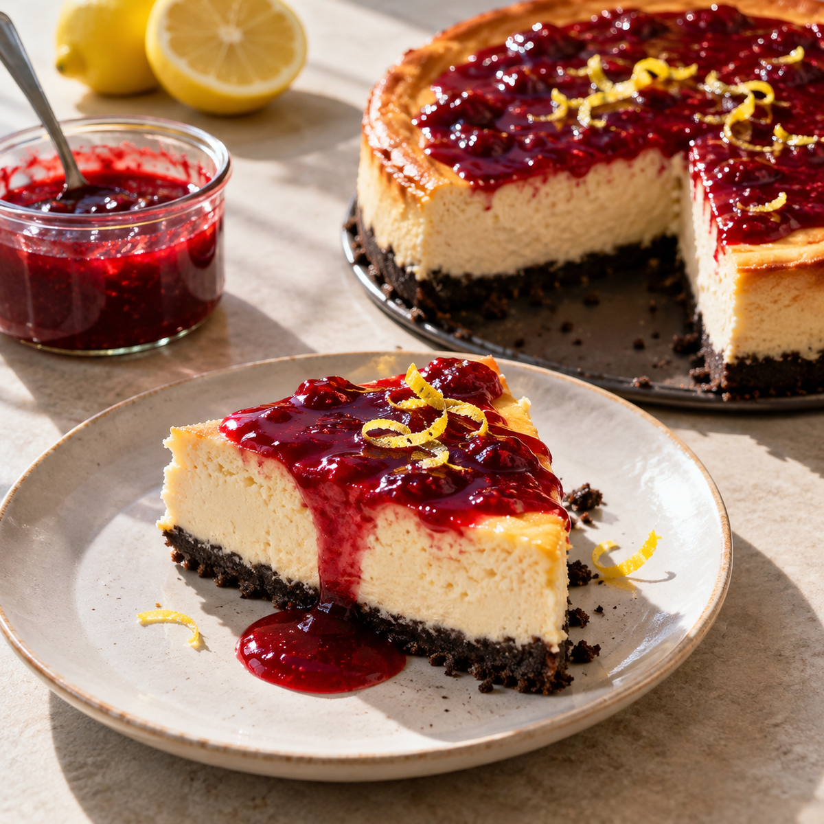 Cheesecake érable et citron