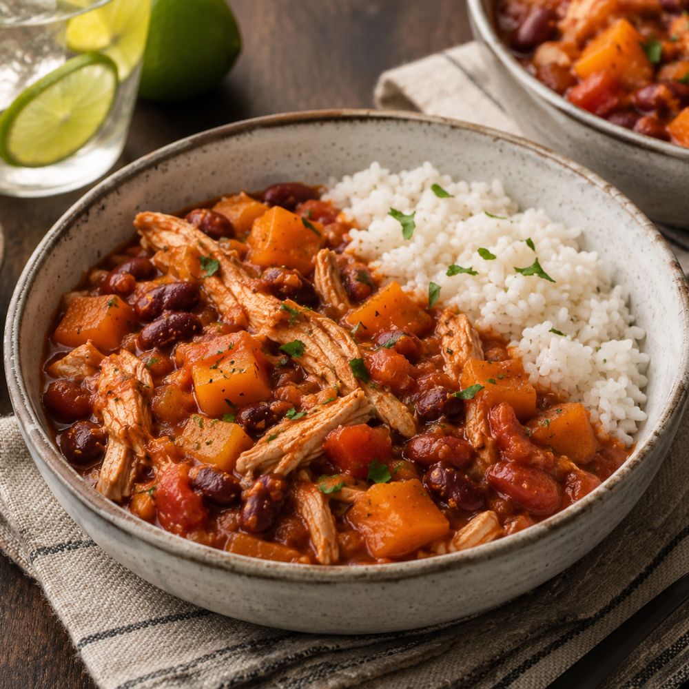 Chili de courge au poulet