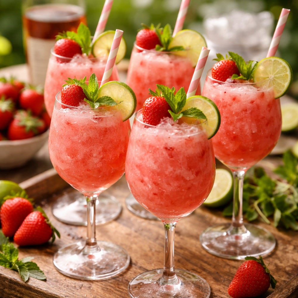 Cocktail Frosé du Québec