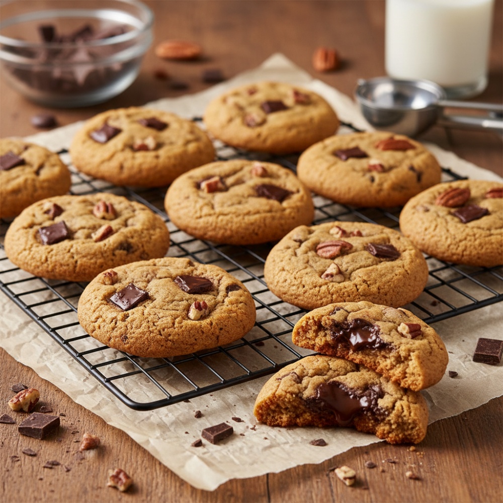 Cookies Pacanes – Chocolat noir