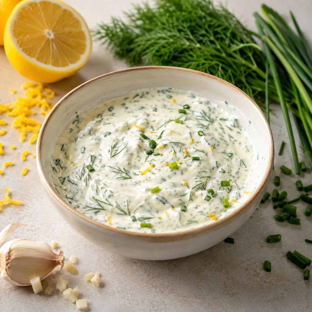 Crème aux herbes fraîches