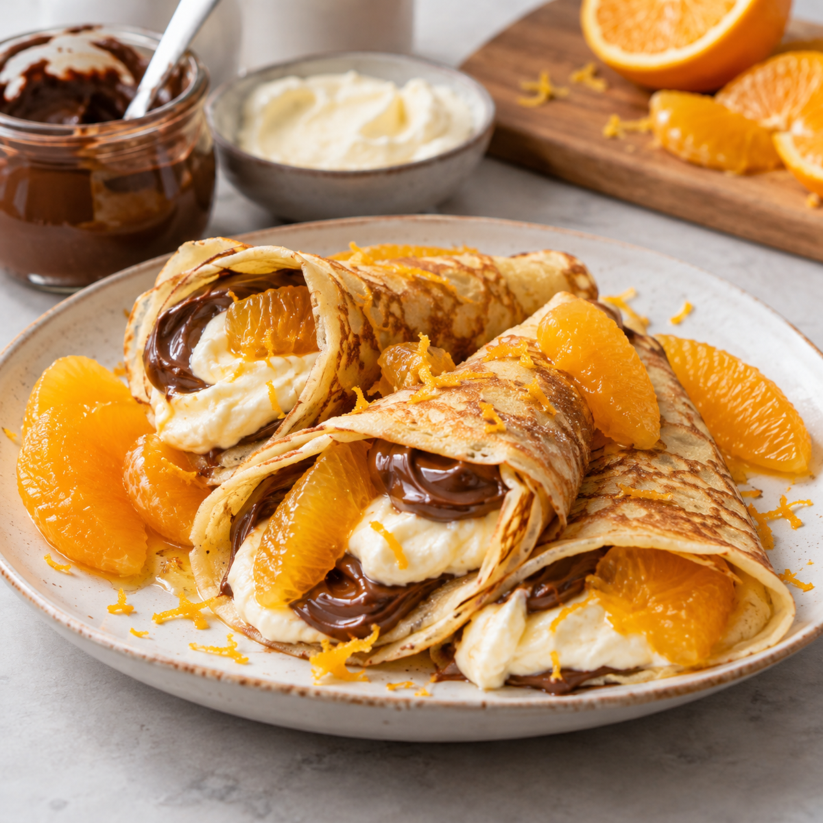 Crêpes à l’italienne au Nutella