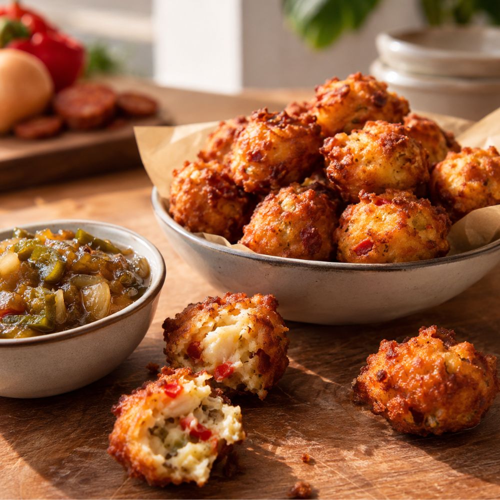 Croquettes de morue et chorizo