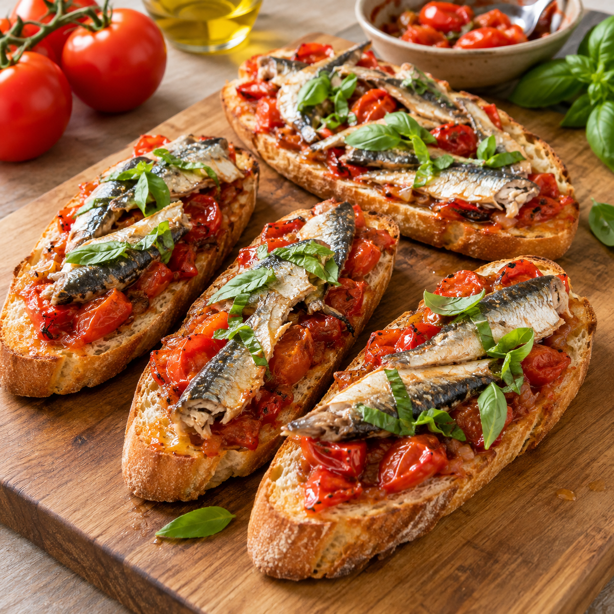 Croustillants tomate sardine