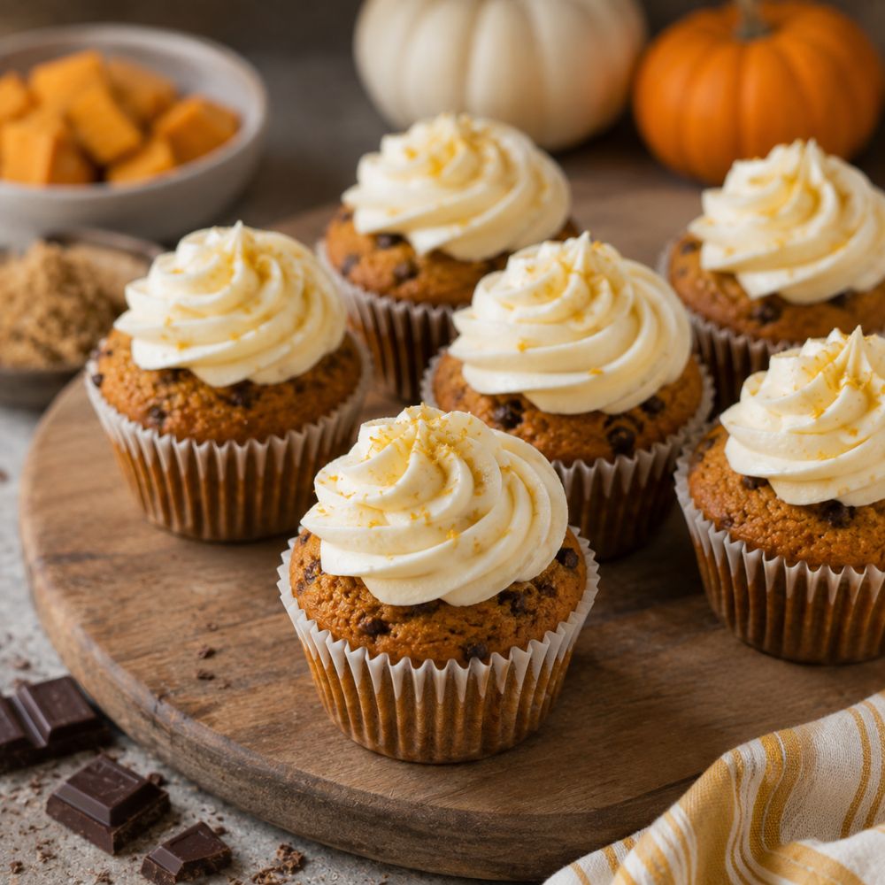 Cupcakes à la citrouille