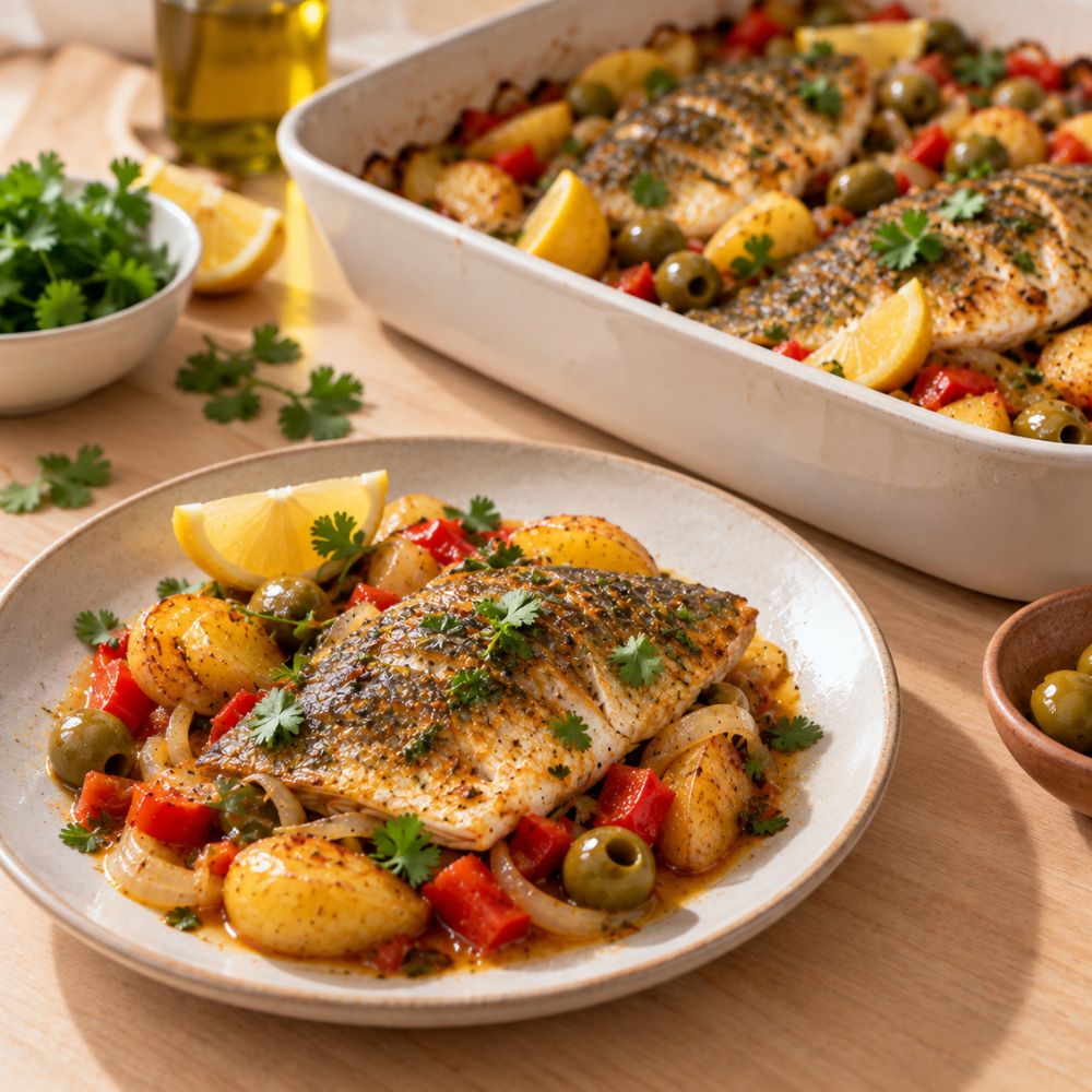 Dorade à la marocaine