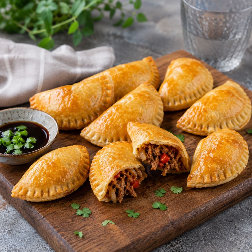Empanadas au mijoté de porc asiatique