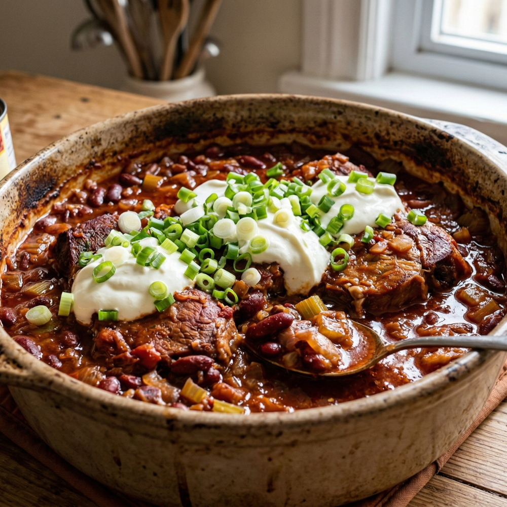 Épaule de porc façon cowboy
