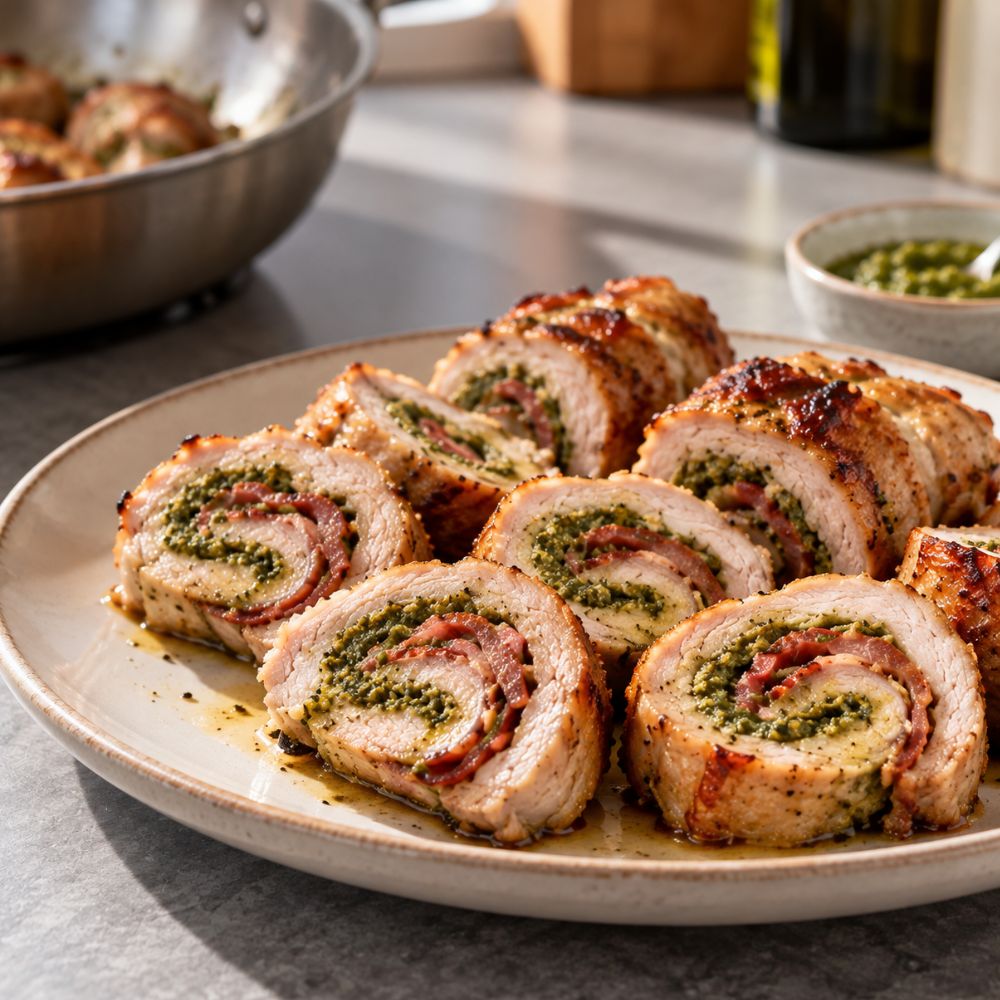 Escalope de Porc du Québec au Pesto de coriandre