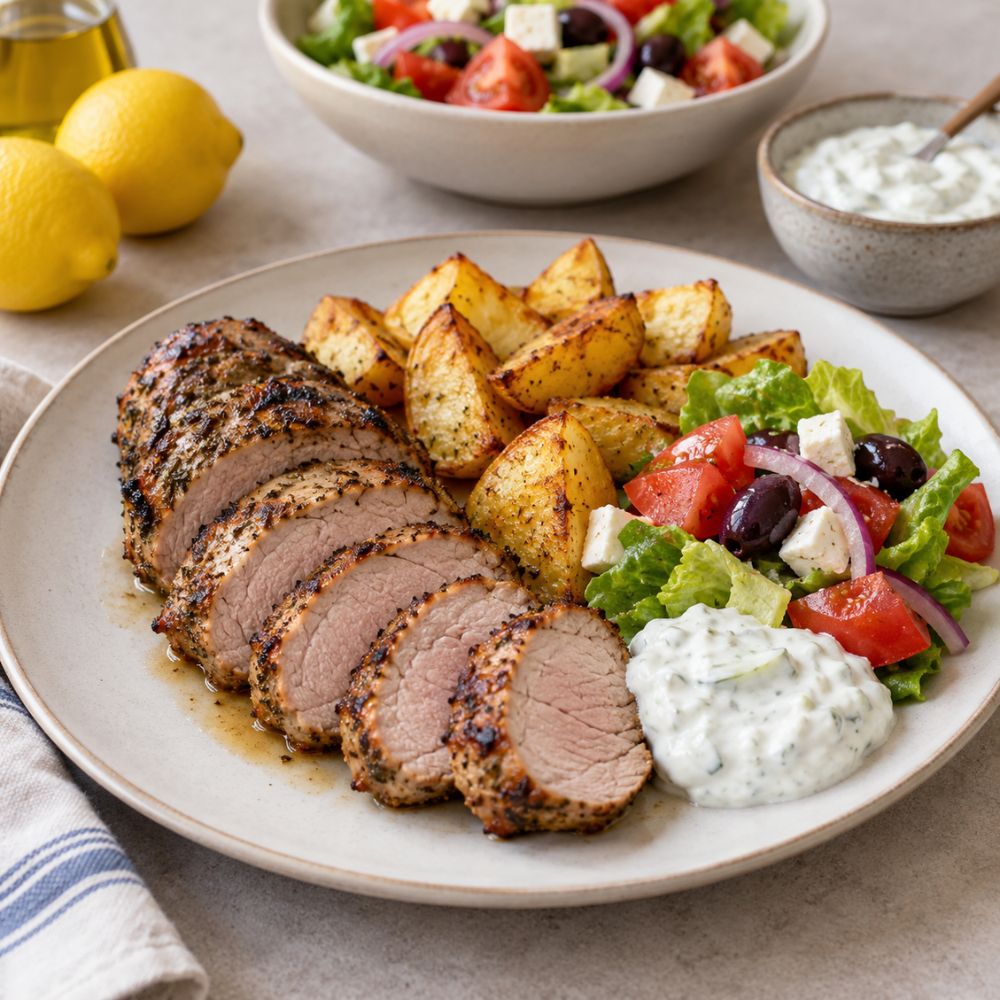 Filet de porc à la grecque