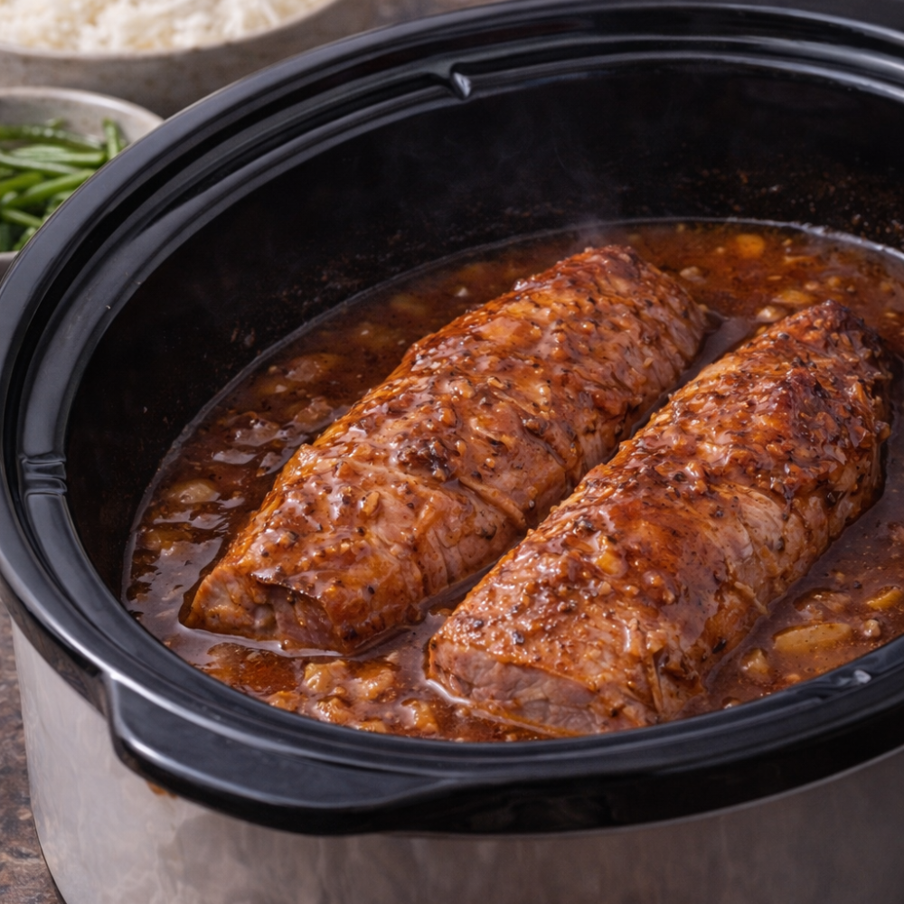 Filet de porc à la mijoteuse