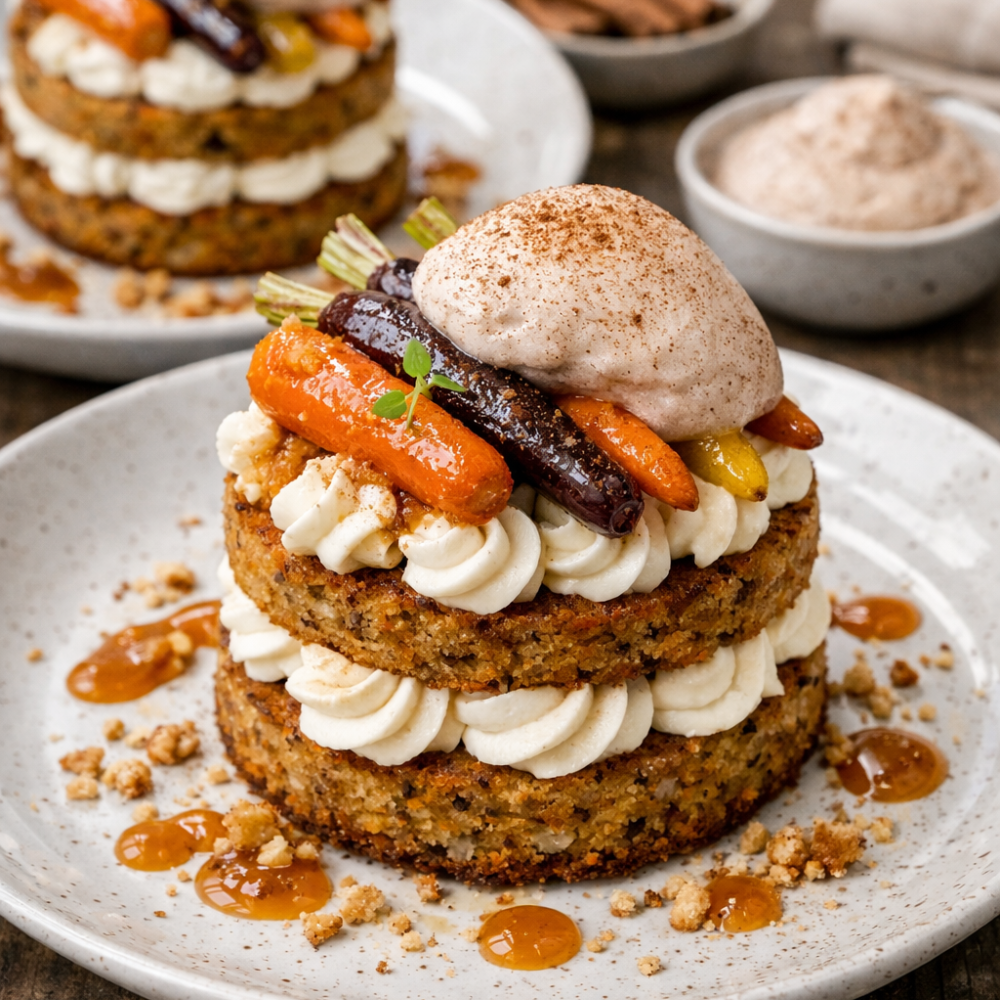Gâteau aux carottes revisité