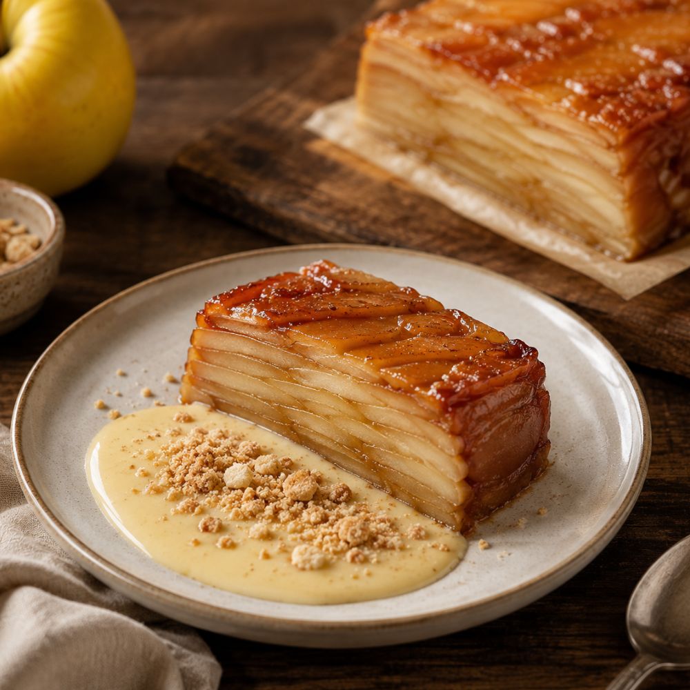 Gâteau aux pommes confites