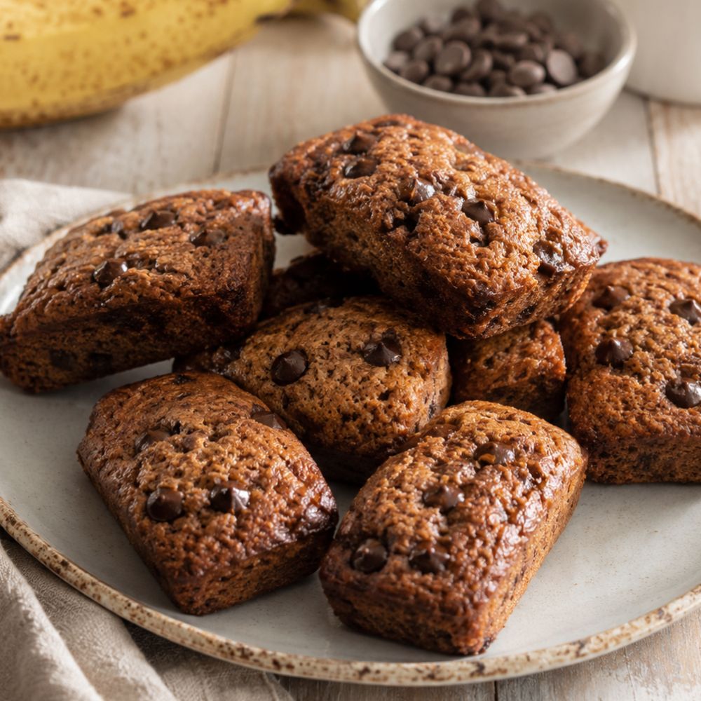 Gâteau banane et chocolat