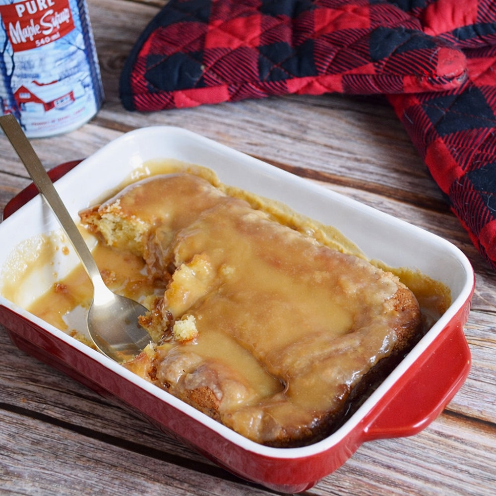 Gâteau crumble aux pommes façon pouding chômeur